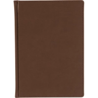 Ежедневник недатированный А5+, 136л, VELVET коричневый  3-115/03