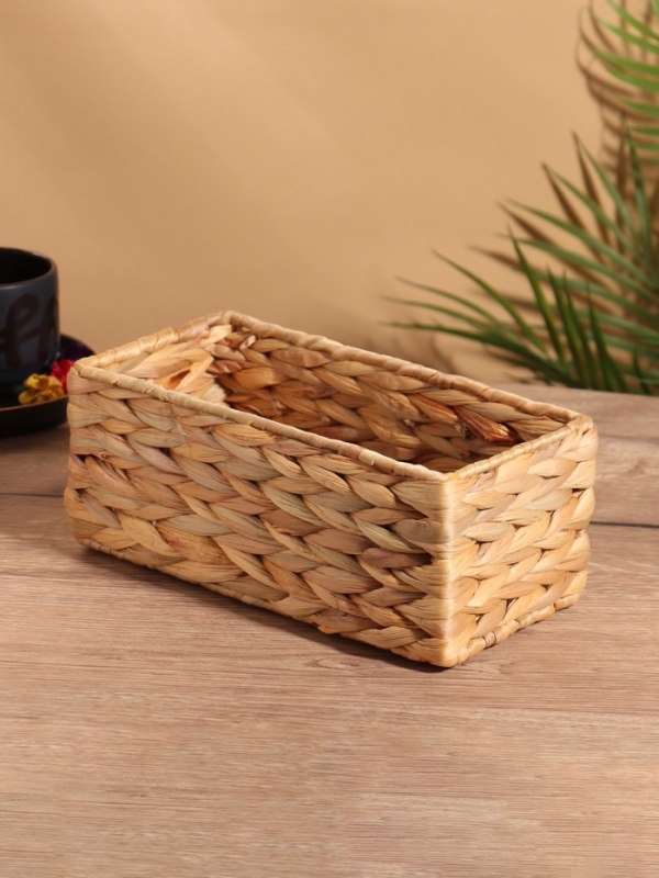 Корзина плетеная 24x12x10 см, водный гиацинт