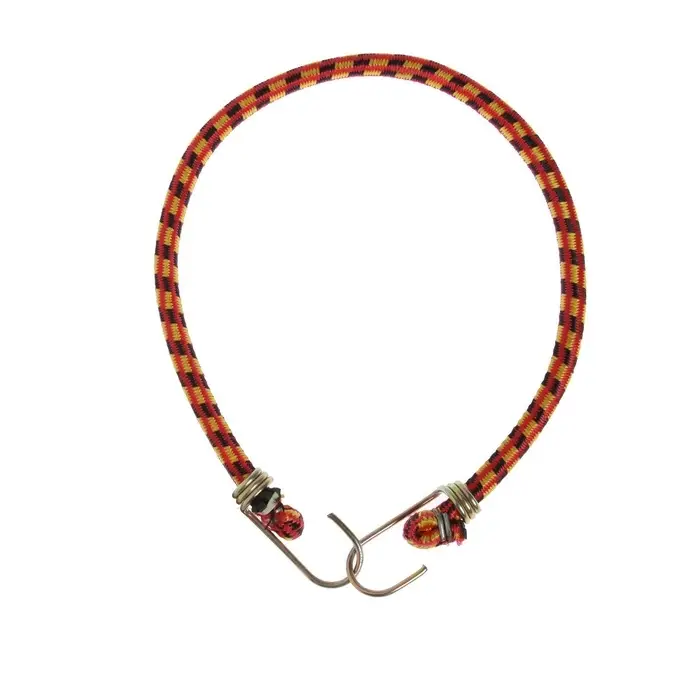 Резинка для крепления багажа TORSO, 60 см, d=10 мм, металлические крючки, МИКС