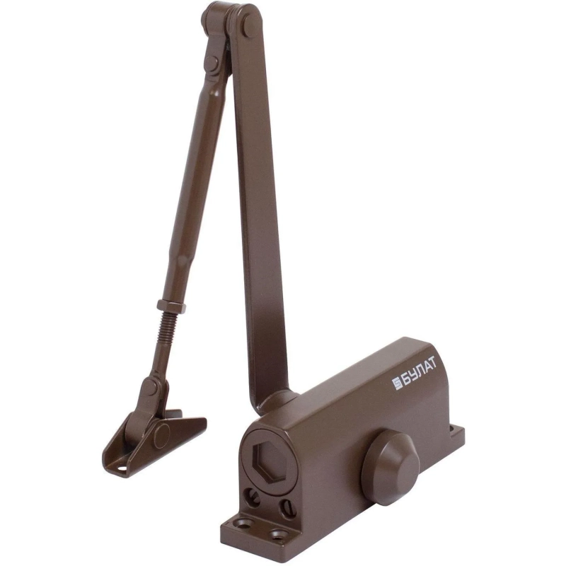 Доводчик БУЛАТ ULTIMATE ДД-60 A-C, дверной, (25-80 кг) коричневый