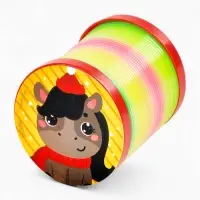 Funny toys Пружинка радуга "Веселая лошадка", цвета МИКС, d.-5см