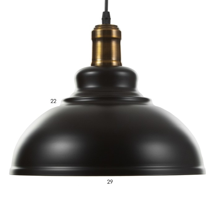Светильник BayerLux Подвес "Спул" 1x40Вт E27 черный 29х29х125 см.