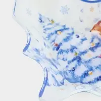 Блюдо сервировочное ёлочка "Новый Год в лесу" 17,7х18,5х3,5 см