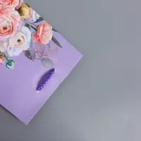 Пакет подарочный "Нежность без слов" ламинированый 11,5 х 14,5 х 6,5 см