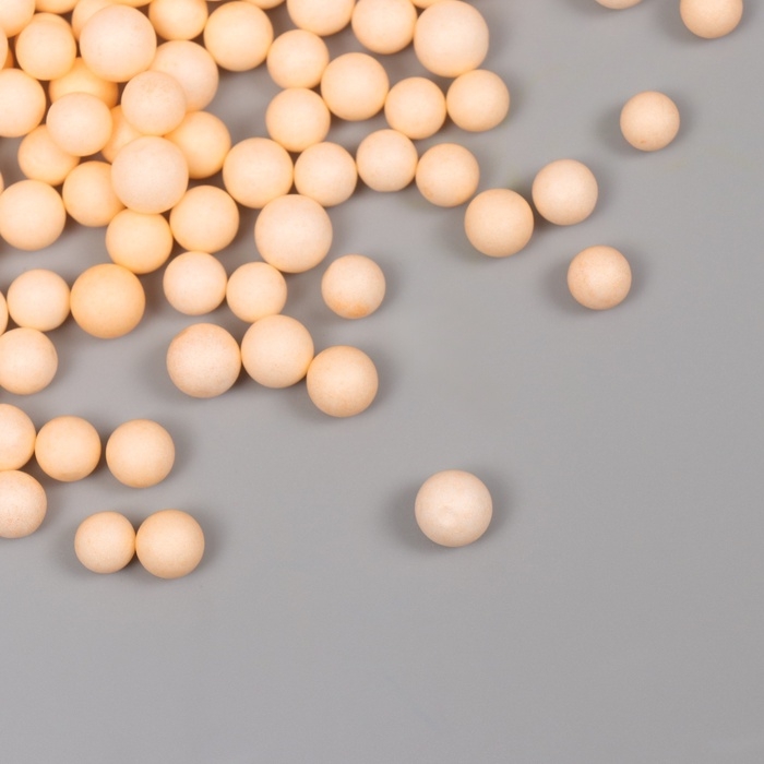 Декор для творчества пенопласт Декор для творчества пенопласт "Ассорти шариков" светло-оранжевый набор 10 гр