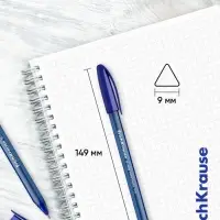 Набор ручек шариковых 8шт ErichKrause U-109 Stick Original узел 1.0мм, цвет чернил синий