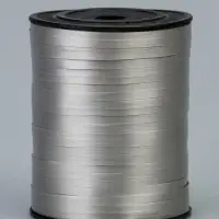 Лента для декора, подарков и шаров, серебристый, 0.5 см &times; 500 ярдов