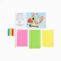 Объемная аппликация "Попугай". По методике Монтессори. 257121