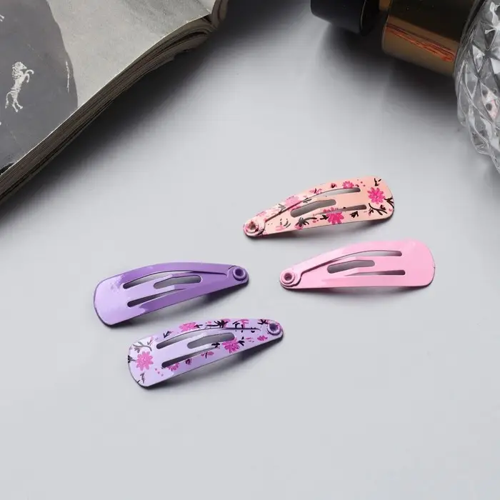 Невидимка для волос  Невидимка для волос "Лира" (набор 10 шт) весенняя классика, 3 см