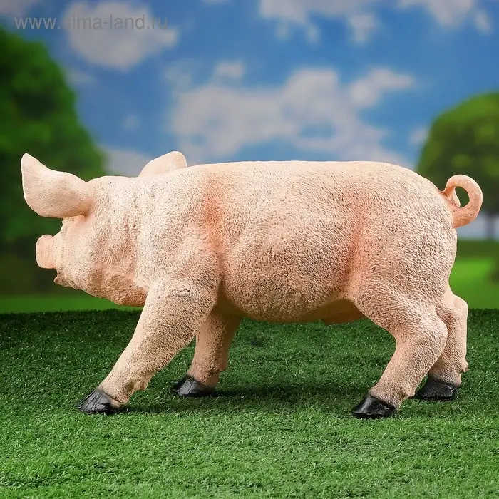Садовая фигура  Садовая фигура "Свинка" 24х44см