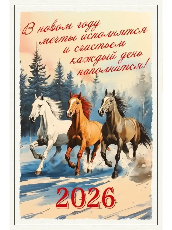 Календарь 2026 на ригеле «Винтаж» Календарь 2026 на ригеле «Винтаж»
