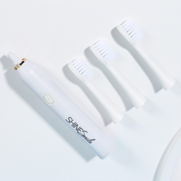 Электрическая новогодняя зубная щётка «Новый год: Цели любые по зубам», 3 насадки, вибрационная Электрическая новогодняя зубная щётка «Новый год: Цели любые по зубам», 3 насадки, вибрационная