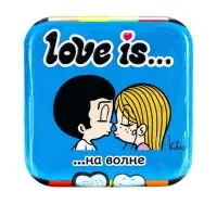 Конфеты освежающие Love is, в форме сердца, со вкусом мяты, 20 г