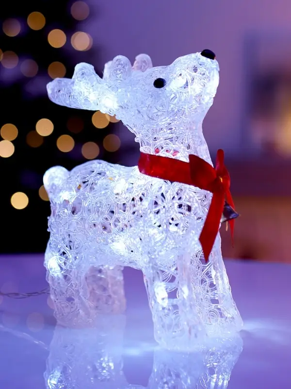 Фигура светодиодная «Олень», 20 см, 20LED, 220V, БЕЛЫЙ Фигура светодиодная «Олень», 20 см, 20LED, 220V, БЕЛЫЙ