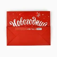 Пакет подарочный ламинированный &laquo;Новогодний подарок&raquo;, MS 23&times;18&times;10 см