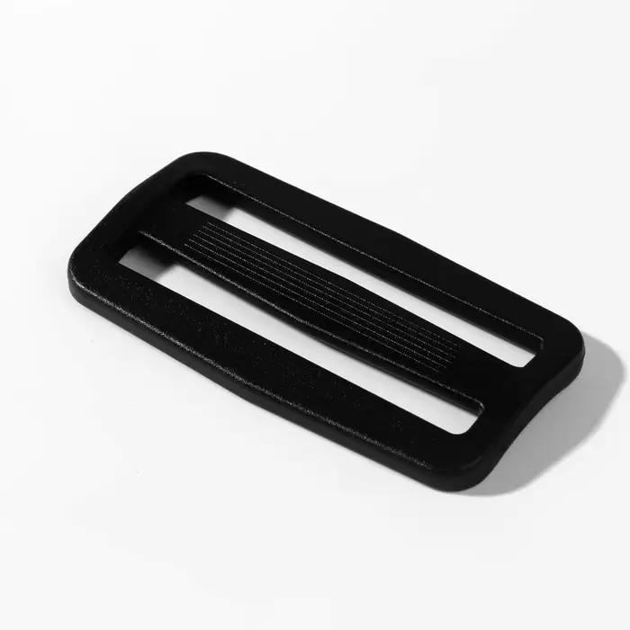 Пряжка регулирующая, двухщелевая, вн. ширина=50 мм, s=5 мм, 10 шт., чёрная Пряжка регулирующая, двухщелевая, вн. ширина=50 мм, s=5 мм, 10 шт., чёрная