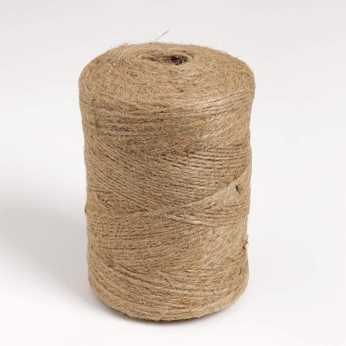 Шпагат джутовый, двухниточный, 1,12 текс, 500 м Шпагат джутовый, двухниточный, 1,12 текс, 500 м
