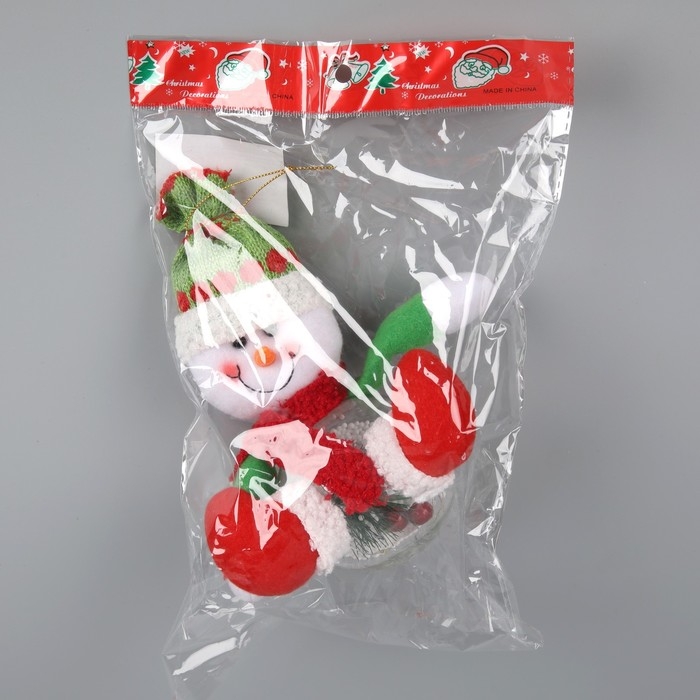 Ёлочная игрушка «Снеговичок», от батареек, свечение мульти Ёлочная игрушка «Снеговичок», от батареек, свечение мульти