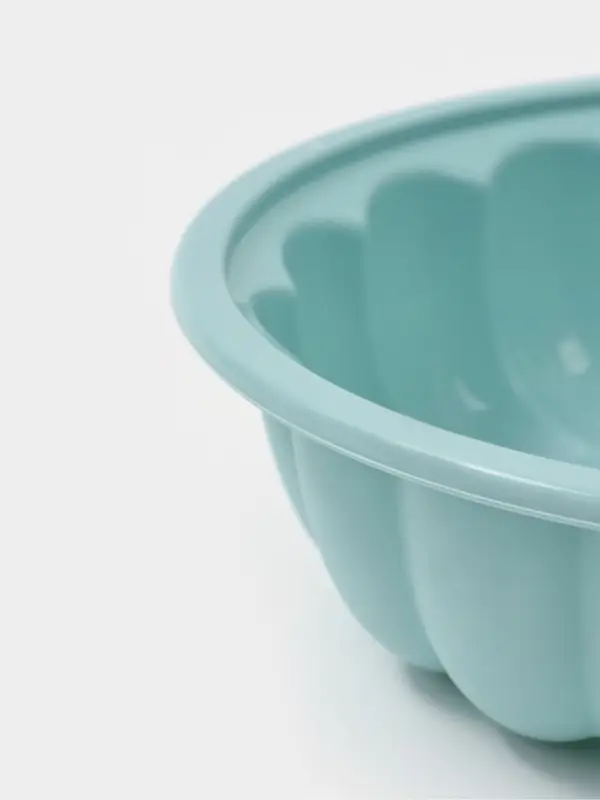 Форма для выпечки Доляна &laquo;Немецкий кекс. Завиток&raquo;, силикон, d=20 см, внутренний d=18.5 см, голубой, сиреневый