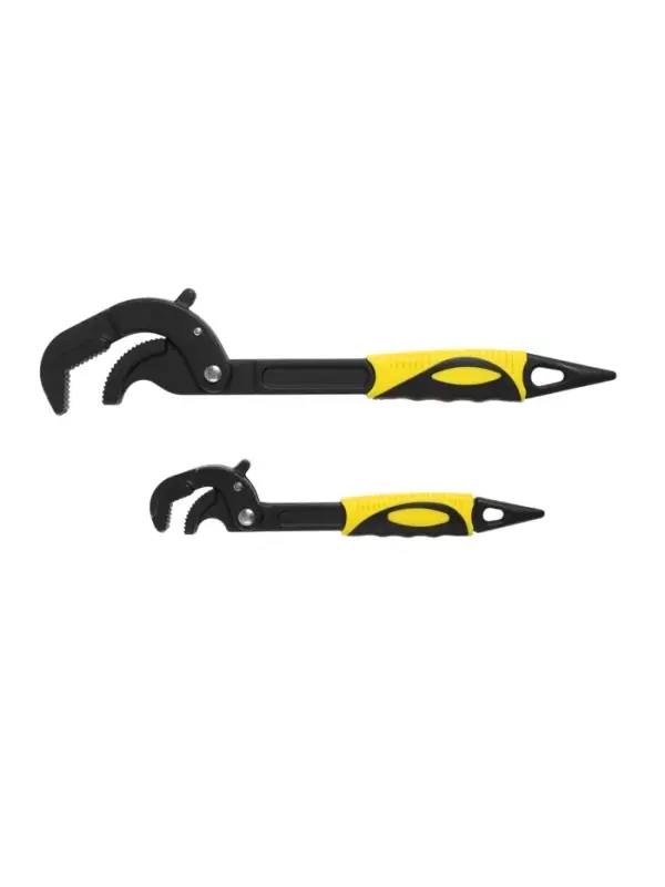 Ключи самозажимные ТУНДРА, 45 сталь, раскрытие 14 - 27 мм, 30 - 63 мм, 265 и 380 мм, 2 шт.