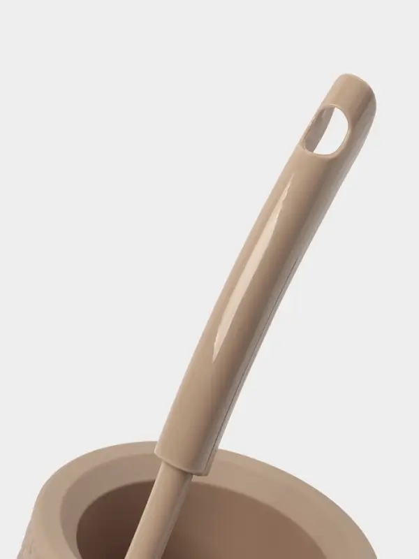 Ёршик для унитаза &laquo;Практик. Ротанг&raquo;, 14&times;14&times;40 см, с подставкой, МИКС