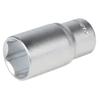 Головка торцевая 1/2"DR шестигранная 30мм, L=78мм пласт.подвес
