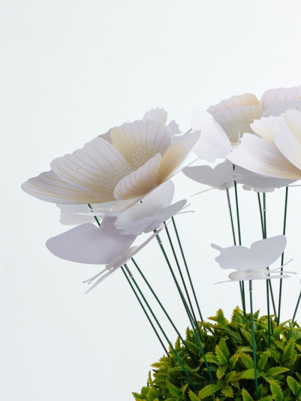 Набор штекеров "Бабочки" белые, в наборе 5/5/10 шт, 12х8х4,5см