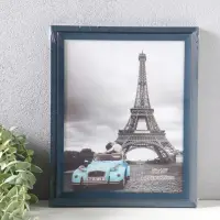 Фоторамка пластик 20х25 см "Остин" иссиня-чёрный 23,5х18,5х1,5 см