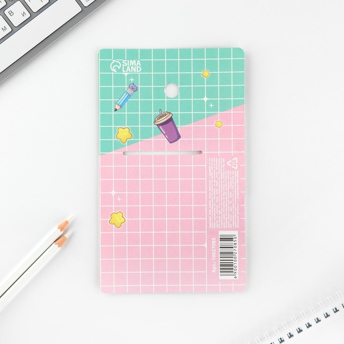Подарочный набор блокнот, карандаши (2 шт) и значок «KAWAII» Подарочный набор блокнот, карандаши (2 шт) и значок «KAWAII»