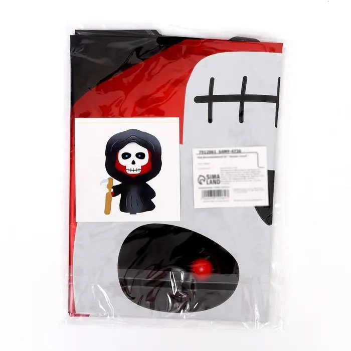 Воздушный шар фольгированный 30 Воздушный шар фольгированный 30" «Чёрная с косой», фигура