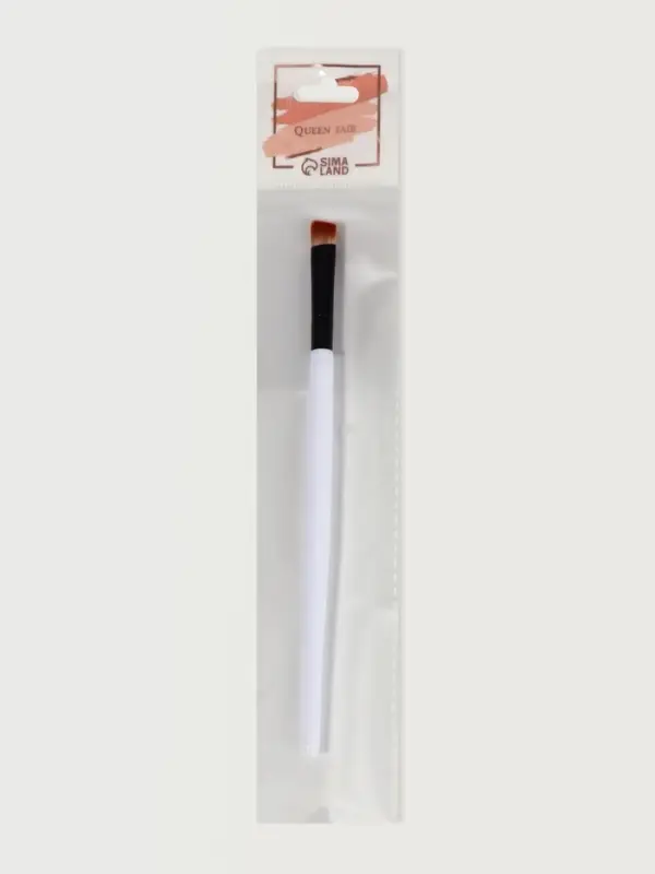 Кисть для макияжа, скошенная, 13.5 (± 1) см, белая