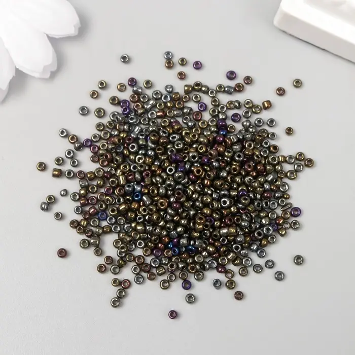 Бисер круглый размер 12/0  Бисер круглый размер 12/0 "Маслина" 20 гр