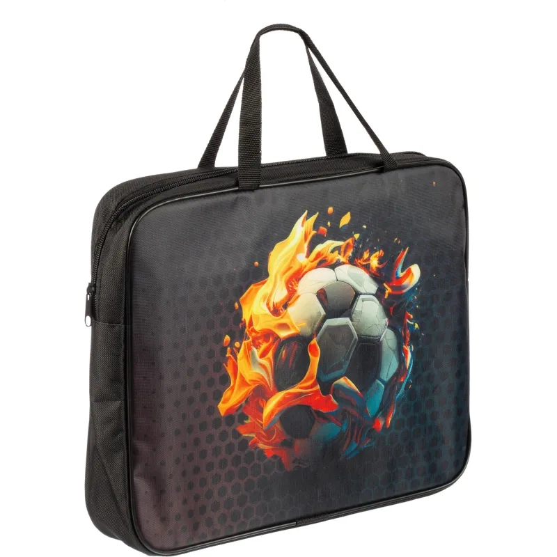 Папка для тетрадей школьн.А4 с ручк+ тверд.дно,ШИРОКАЯ ПШ-11,ОГНЕННЫЕ ИГРЫ