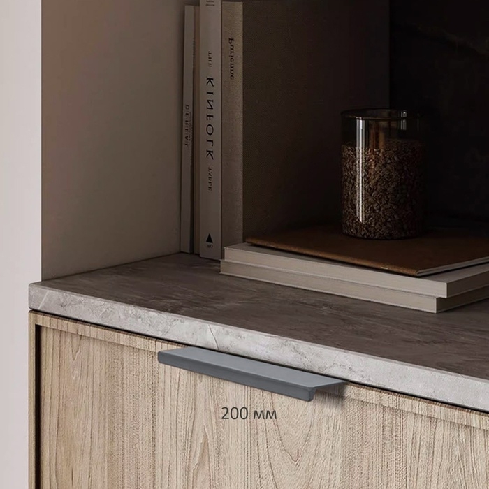 Ручка CAPPIO RT001, L=200 мм, м/о 160 мм, цвет графит, 4 шт. Ручка CAPPIO RT001, L=200 мм, м/о 160 мм, цвет графит, 4 шт.