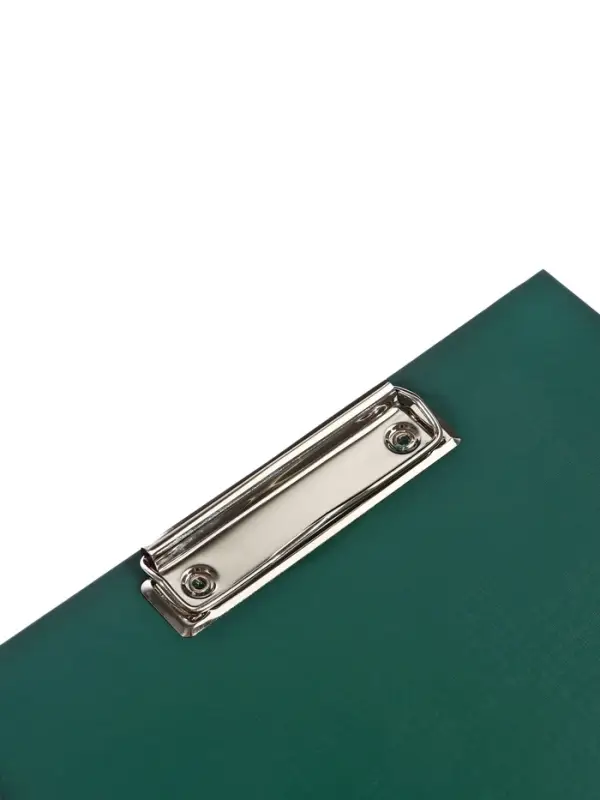 Планшет с зажимом А4, 2 мм, Calligrata прочный, картон/бумвинил, зеленый (клипборд)