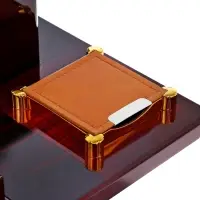 Набор настольный 7в1 (блок для бумаги, подставка для печати, карандашница, калькулятор, глобус, визитница с часами)