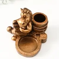Подсвечник «Конь с книгой», 11×11×10 см, бронза