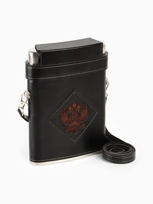 Фляжка &laquo;Герб&raquo;, нержавеющая сталь, 540 мл, 18 oz