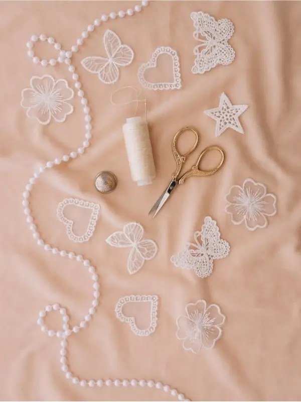 Аппликация для одежды «Звезда» кружевная, d=4 см, 10 шт., белая Аппликация для одежды «Звезда» кружевная, d=4 см, 10 шт., белая