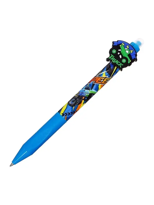 Стираемая ручка Yalong &laquo;Машина&raquo;, гелевая, автоматическая, синий стержень, узел 0.5 мм, МИКС