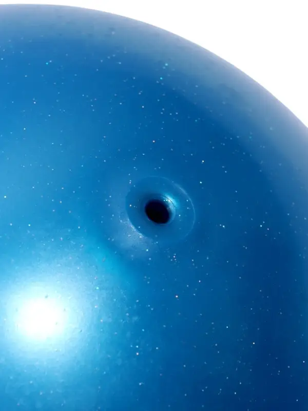 Мяч для художественной гимнастики Металлик с блестками, диаметр 19см, цвет синий Мяч для художественной гимнастики Металлик с блестками, диаметр 19см, цвет синий