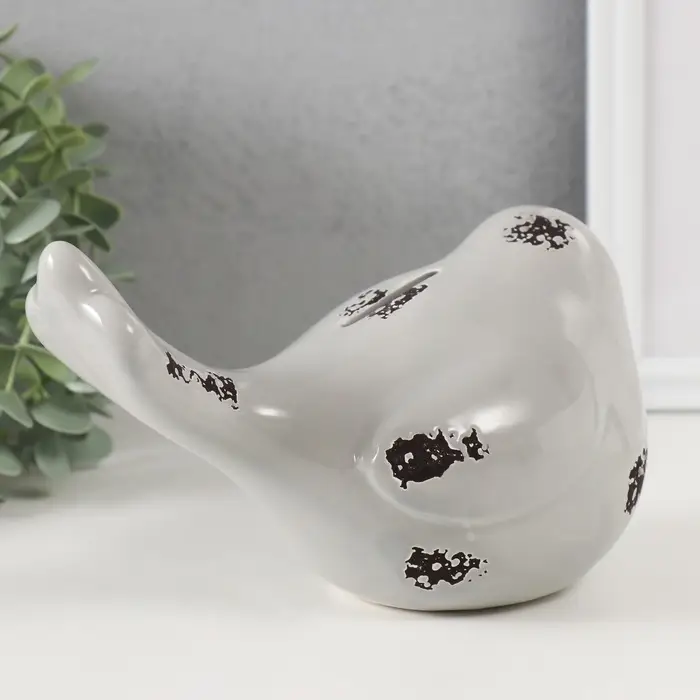 Копилка для денег &laquo;Серый воробушек&raquo;, керамика, 18.8 11.9&times;13 см