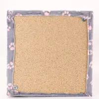 Когтеточка Зверьё Моё c гамаком, 40 х 40 х 50 см, джут, розовая пантера