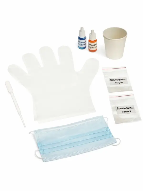 Набор опытов и экспериментов БрикНик &laquo;Супер губка&raquo;, серия Юный Химик