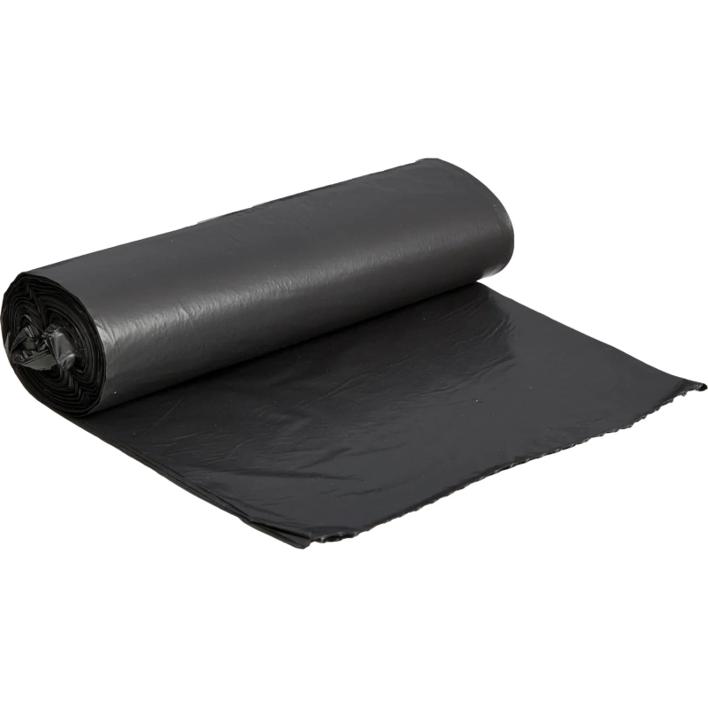 Мешки для мусора ПВД 120л 25мкм 10шт/рул черные 67х100см_СПБ