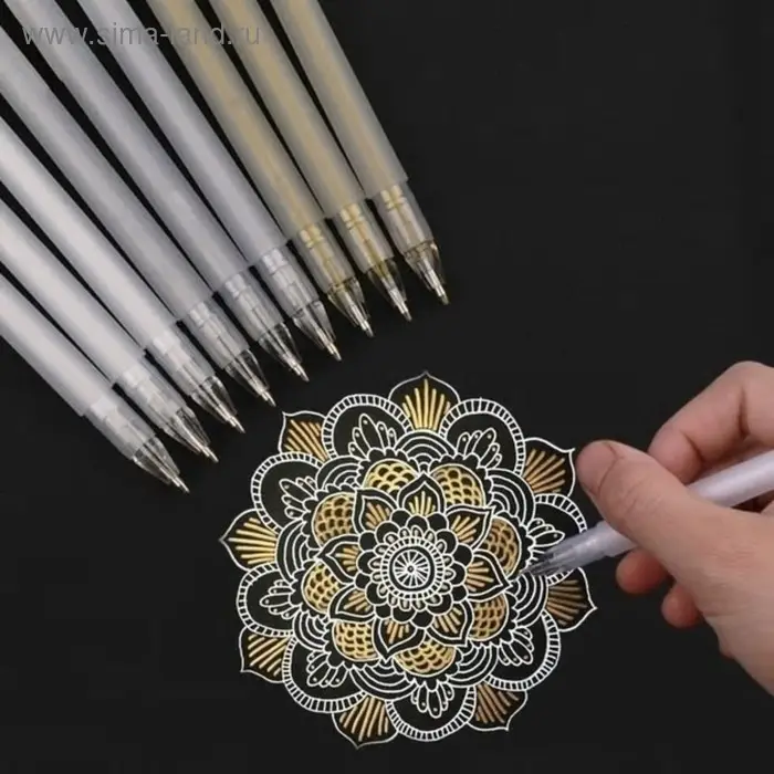 Ручка гелевая, 0.5 мм, белый, прозрачный корпус с резиновым держателем Ручка гелевая, 0.5 мм, белый, прозрачный корпус с резиновым держателем