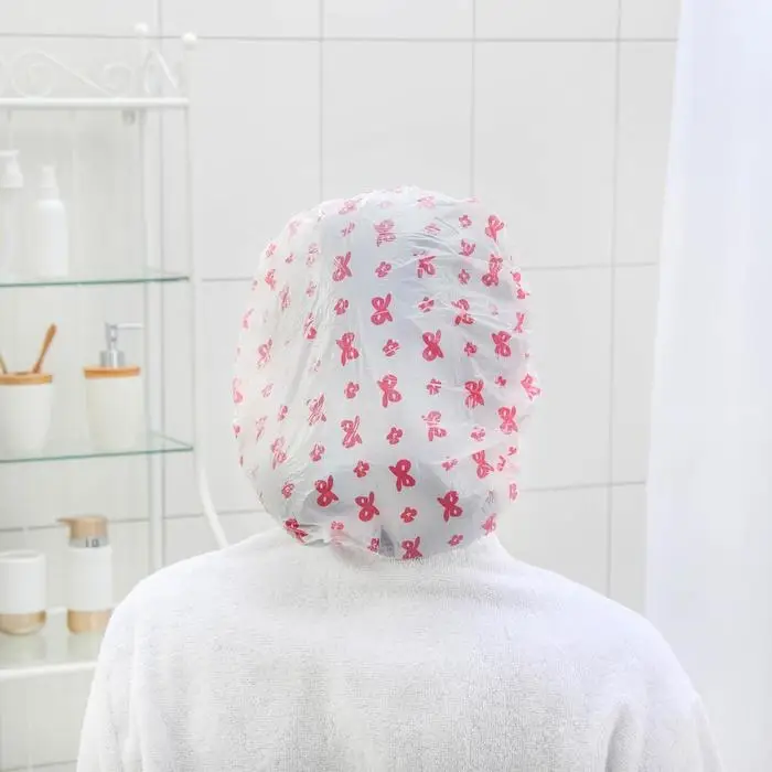 Шапочка для душа Доляна, цвет МИКС Шапочка для душа Доляна, цвет МИКС