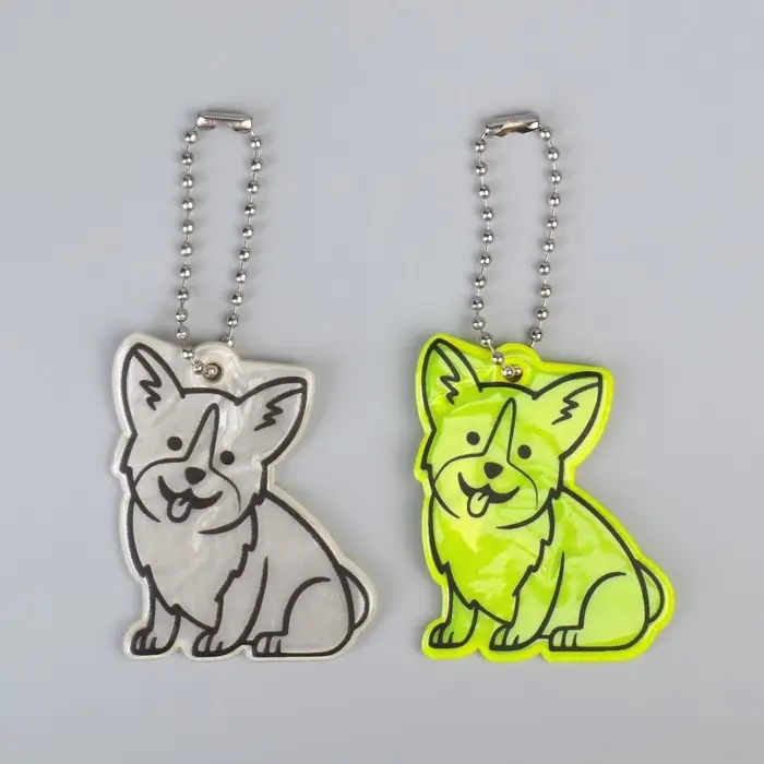 Светоотражающий элемент «Корги», двусторонний, 4.3×5.5 см, МИКС Светоотражающий элемент «Корги», двусторонний, 4.3×5.5 см, МИКС