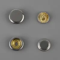 Кнопки установочные, Дельта, d=15 мм, 40 шт., с установщиком, в органайзере, 11.8&times;8.1&times;2.3 см, цвет серебряный