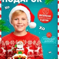 Конструктор «Новогодние истории. Дед Мороз», с гирляндой, 924 детали Конструктор «Новогодние истории. Дед Мороз», с гирляндой, 924 детали